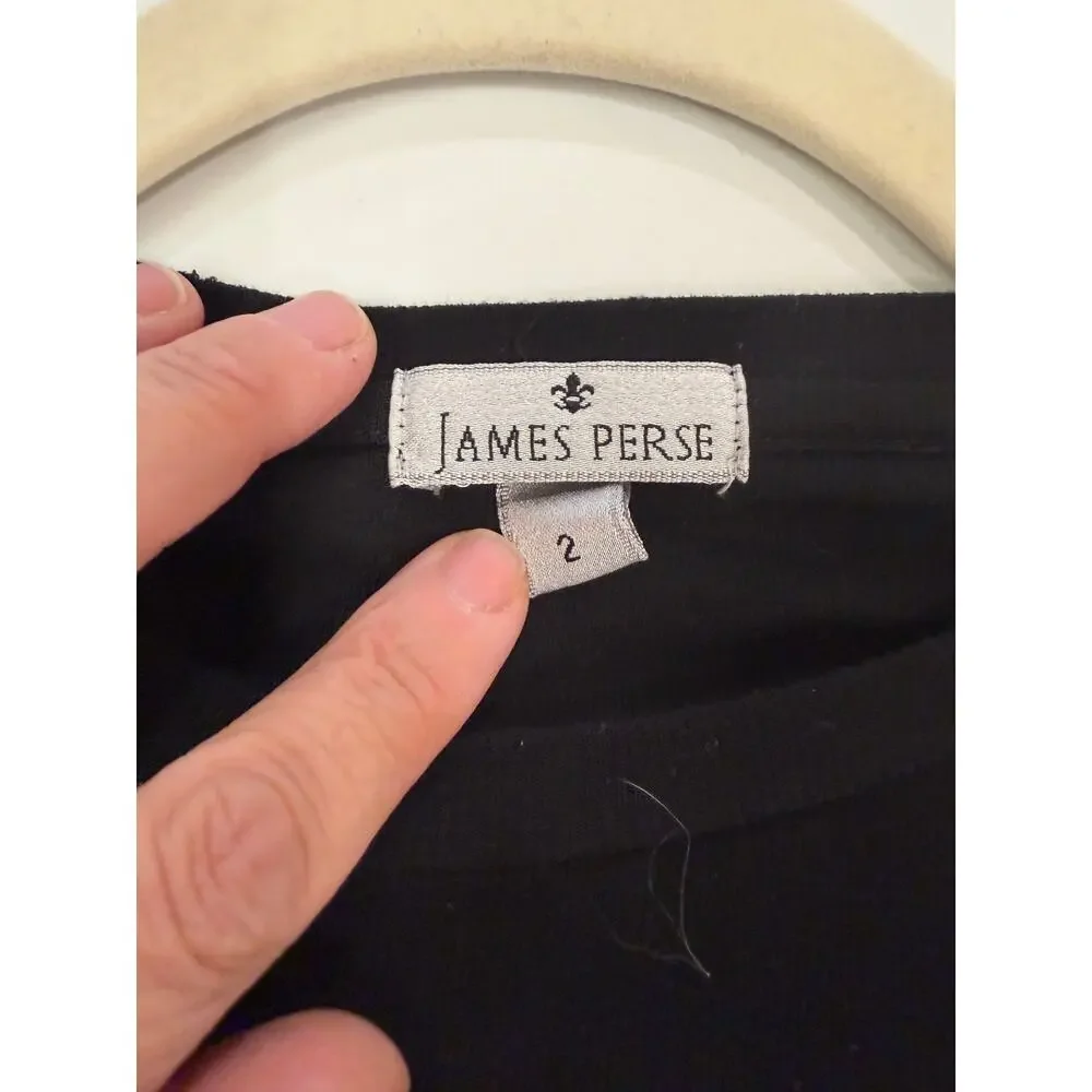 James Perse Bodycon knit side ruched tank midi dress black sz 2 medium tencel